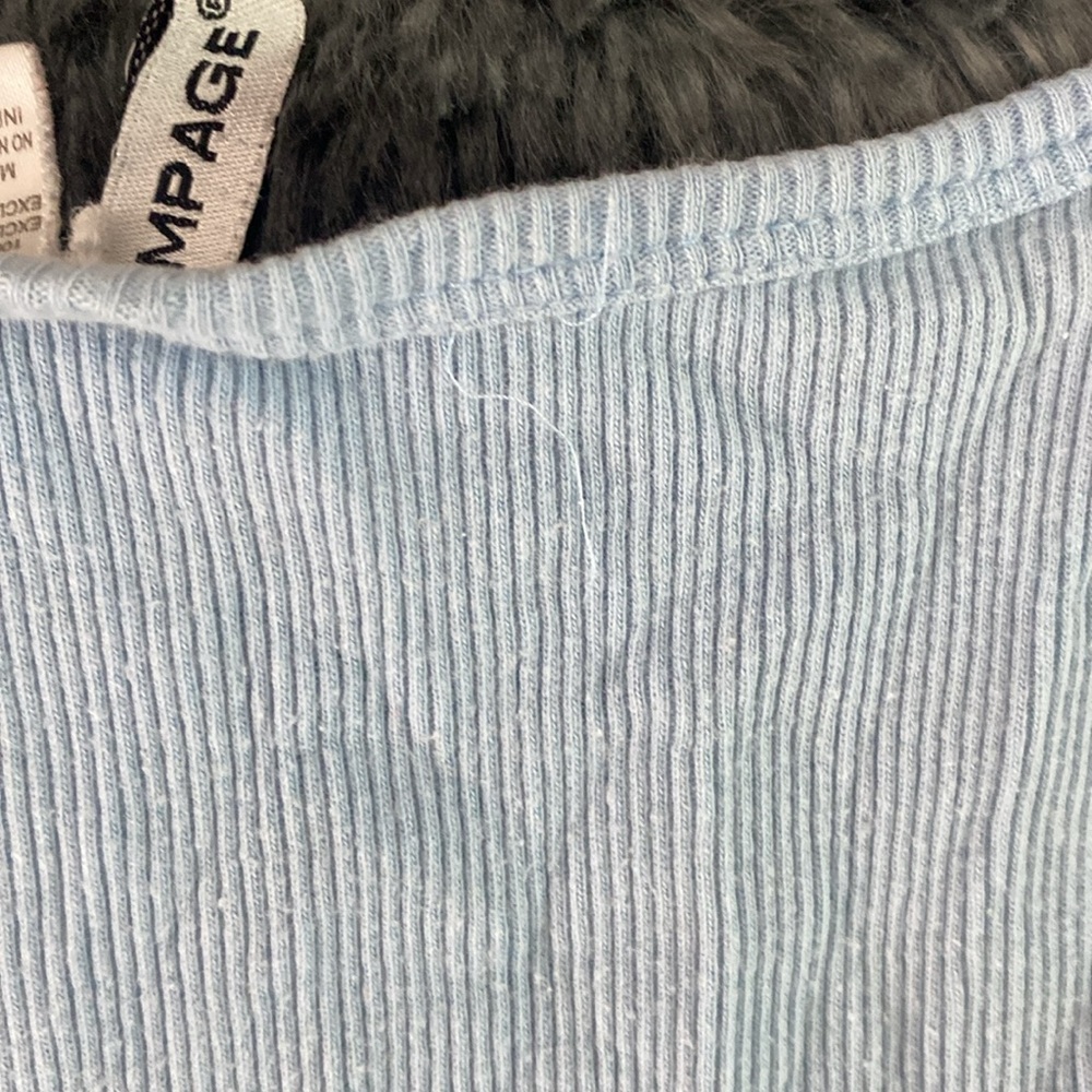 Baby blue ribbed tank top - Picture 15 of 16